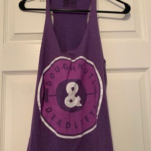 Doughnuts and Deadlifts Racer Back Tank Top